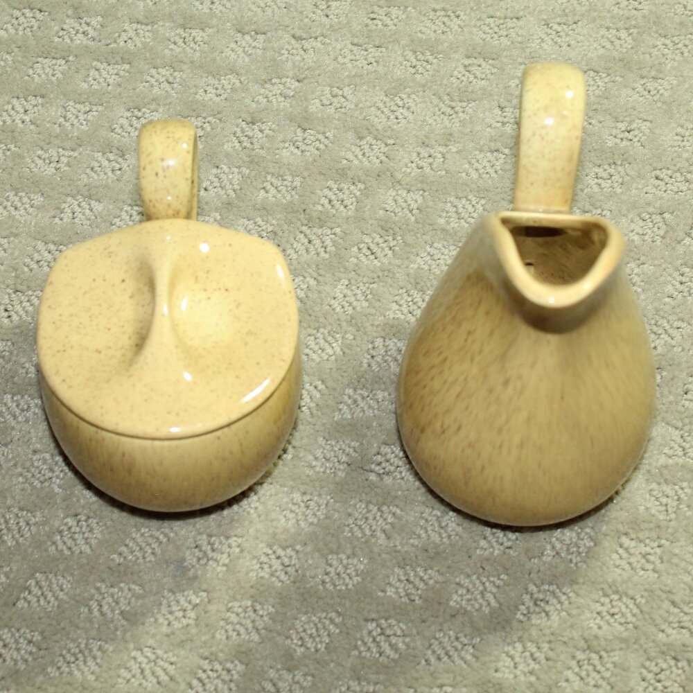 Yellow Speckled Laurel of California Creamer & Sugar Set